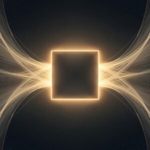 Golden Waves of the Celestial Gate Digital Painting