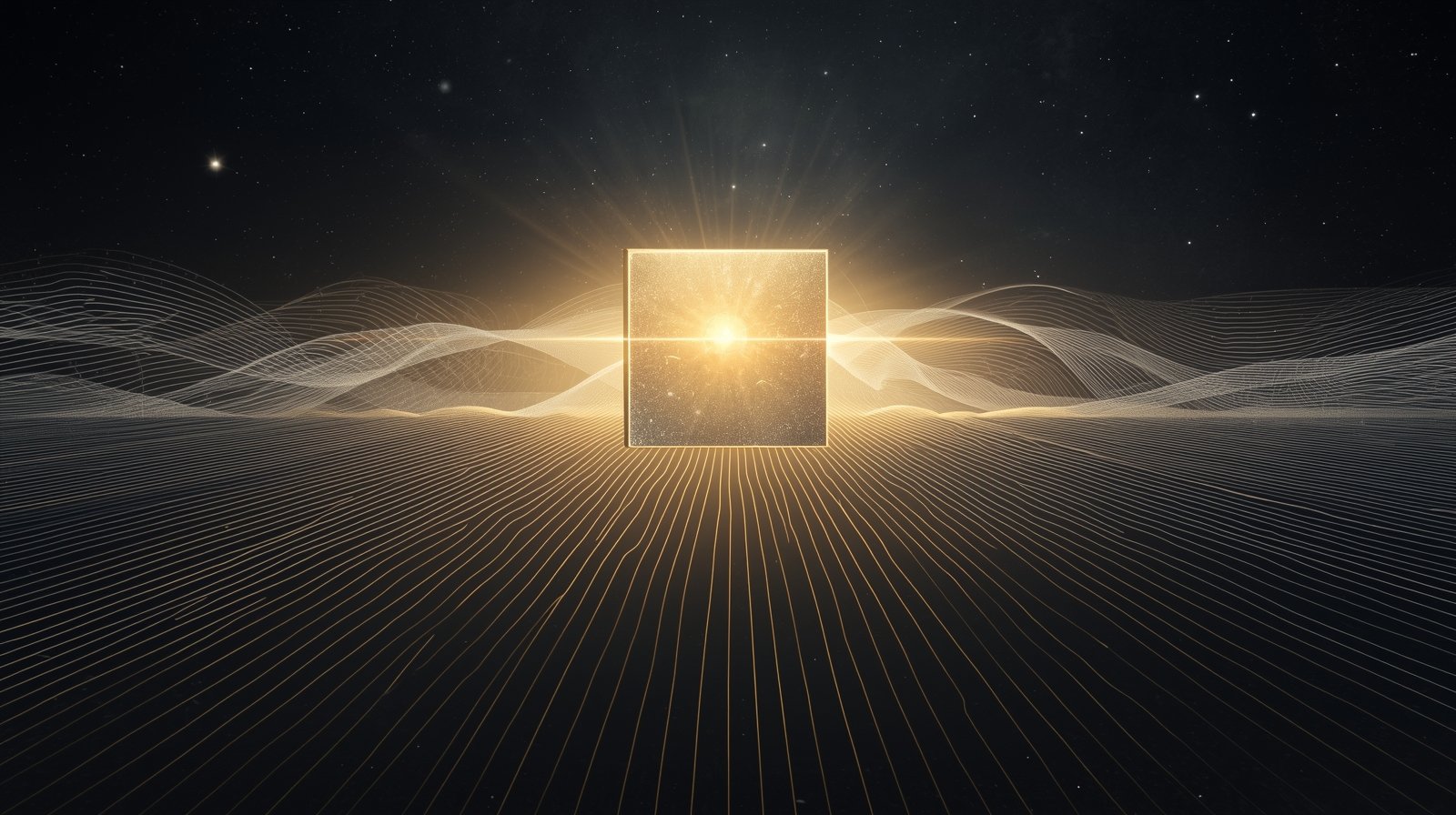 Golden Waves of the Celestial Gate Digital Painting - Image 2