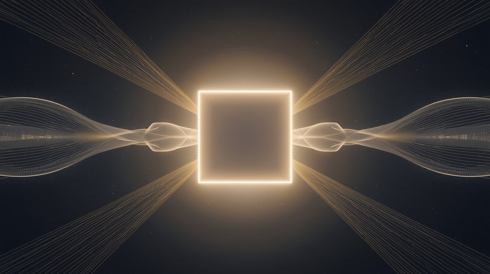 Golden Waves of the Celestial Gate Digital Painting - Image 3