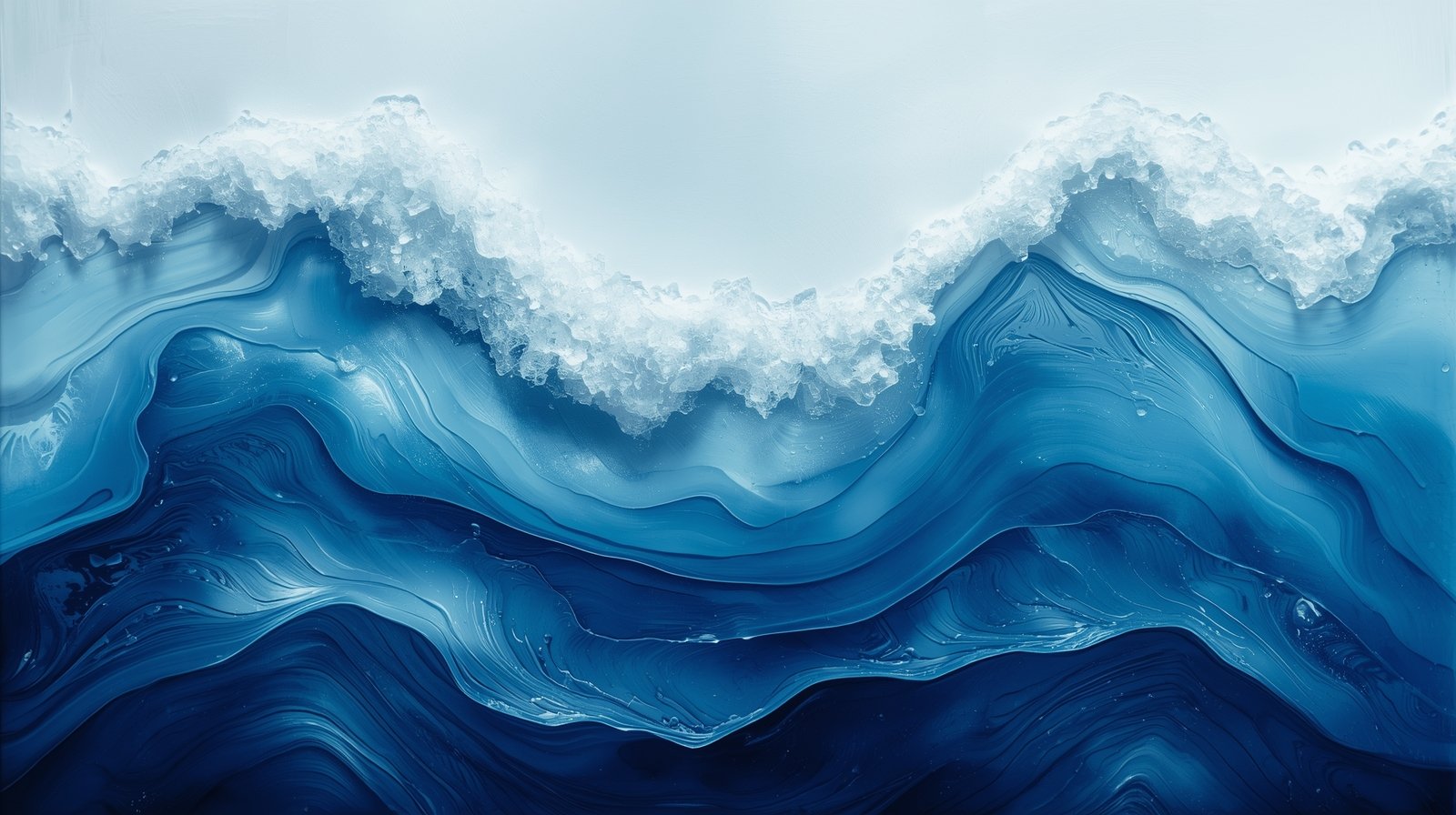Liquid Glass Waves Digital Painting - Image 3