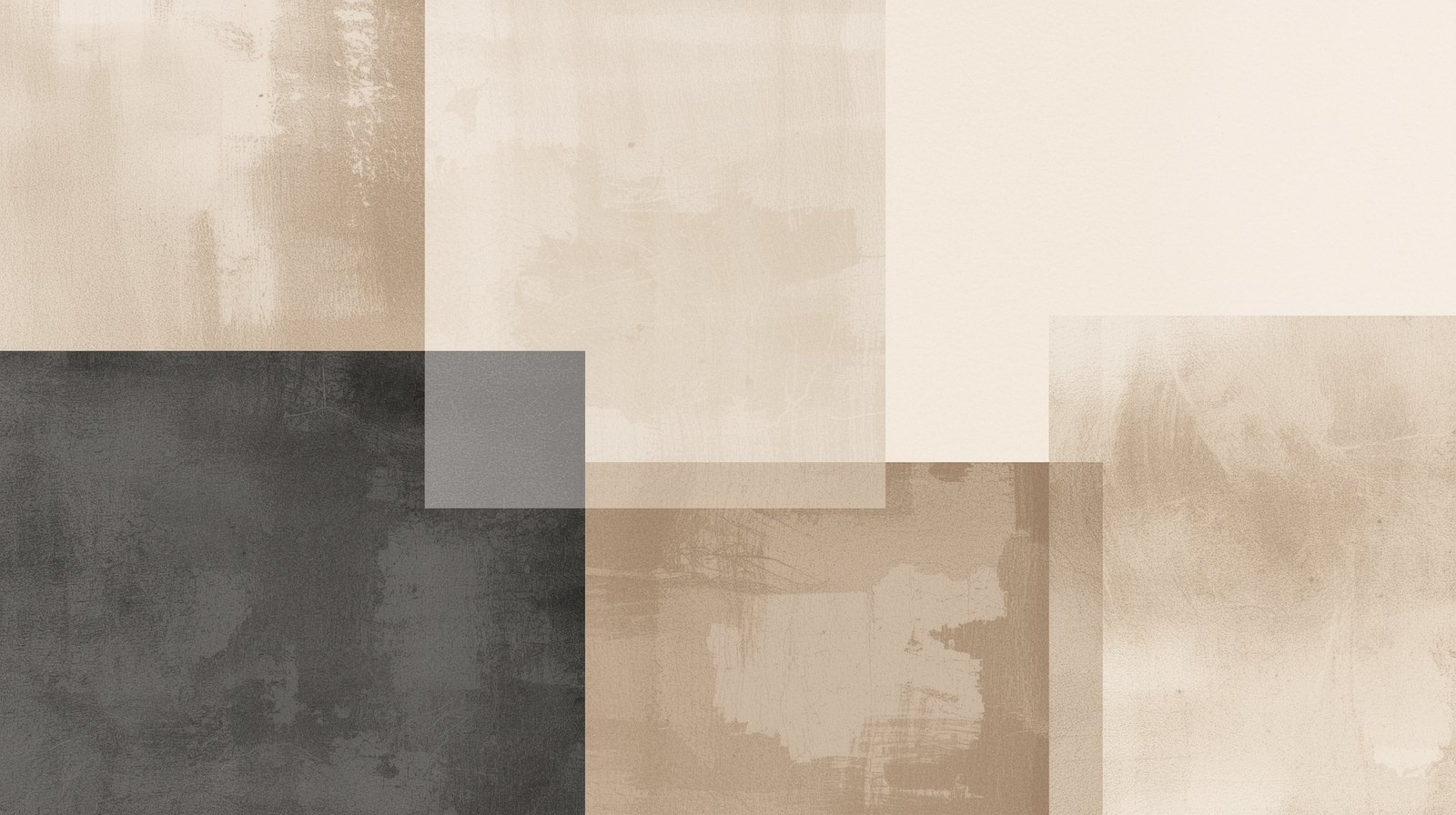 Calm Geometry in Charcoal & Cream Digital Wall Art - Image 3