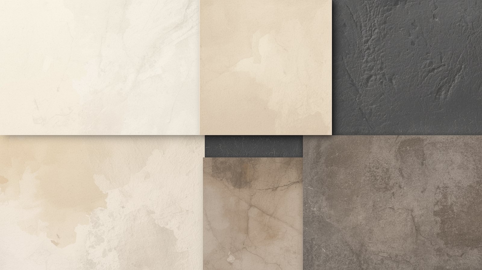 Calm Geometry in Charcoal & Cream Digital Wall Art - Image 4