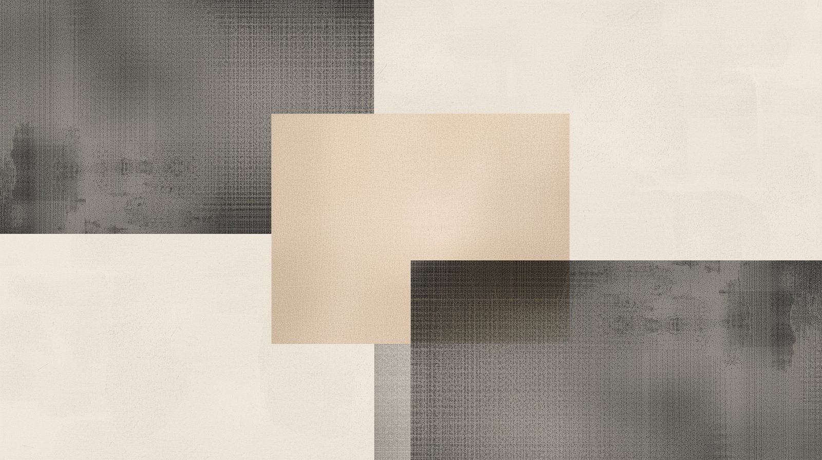 Calm Geometry in Charcoal & Cream Digital Wall Art