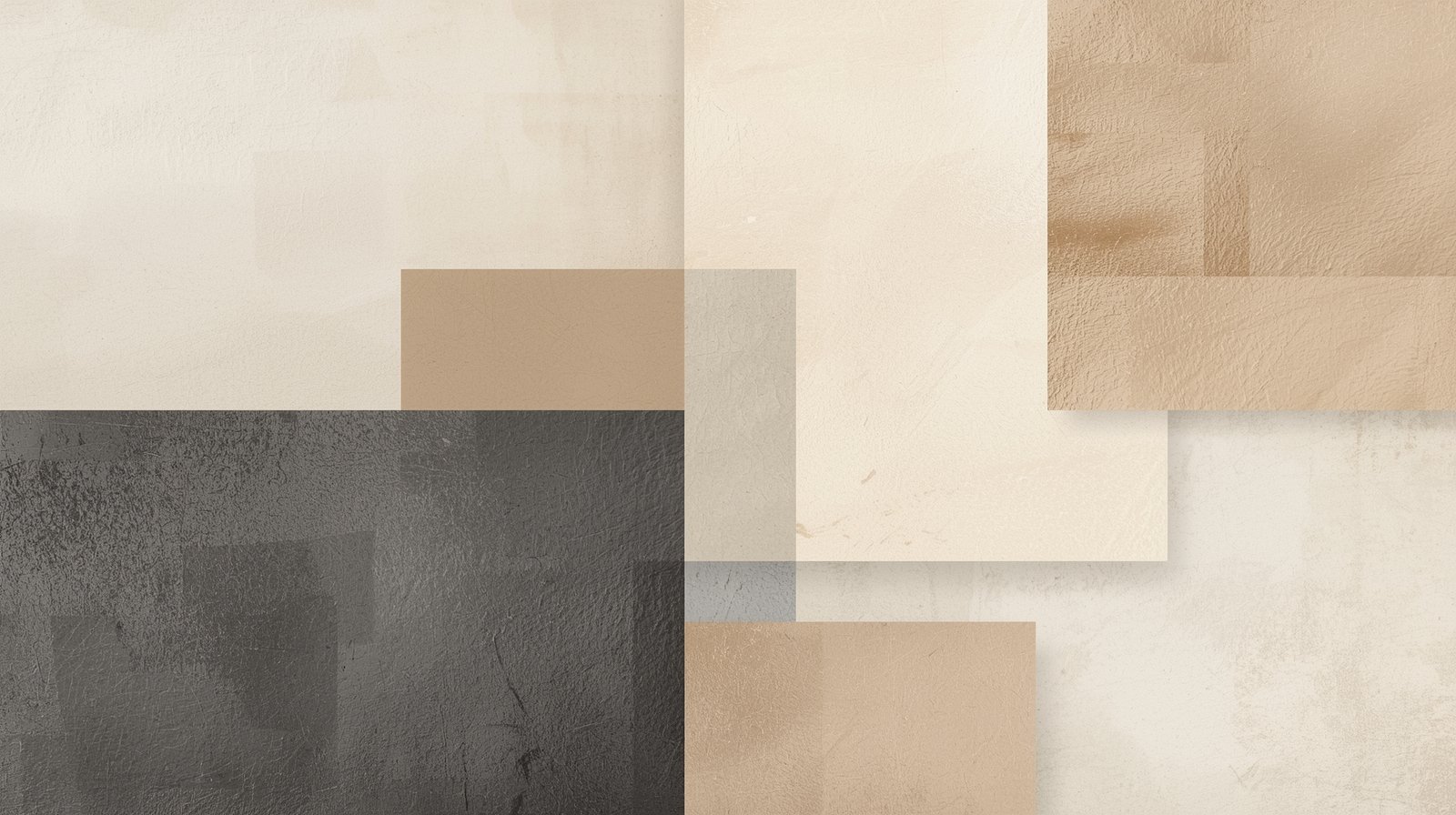 Calm Geometry in Charcoal & Cream Digital Wall Art - Image 2