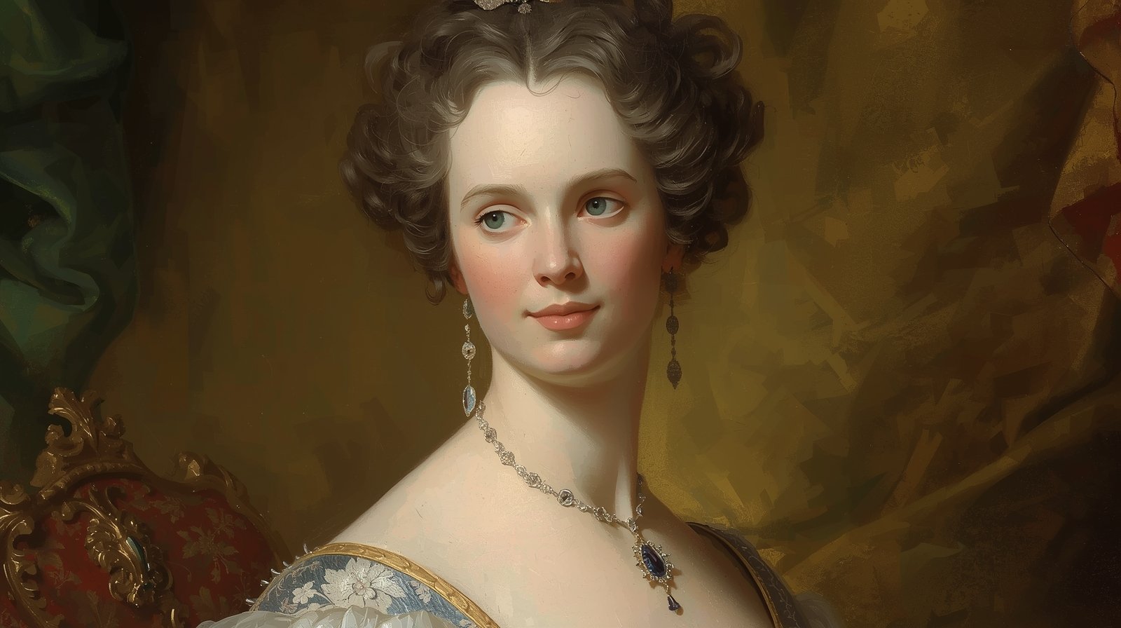 Madame Josephine de Marville Elegance of the Golden Era Digital Painting - Image 2