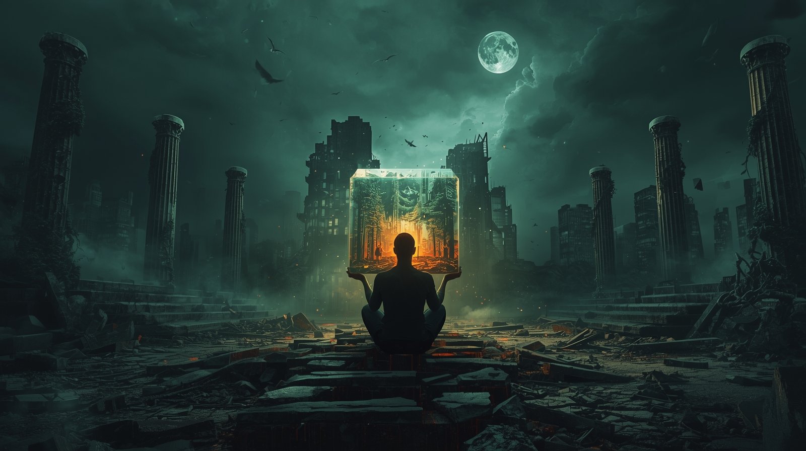 Digital Painting of the Last Human on Earth - Image 2