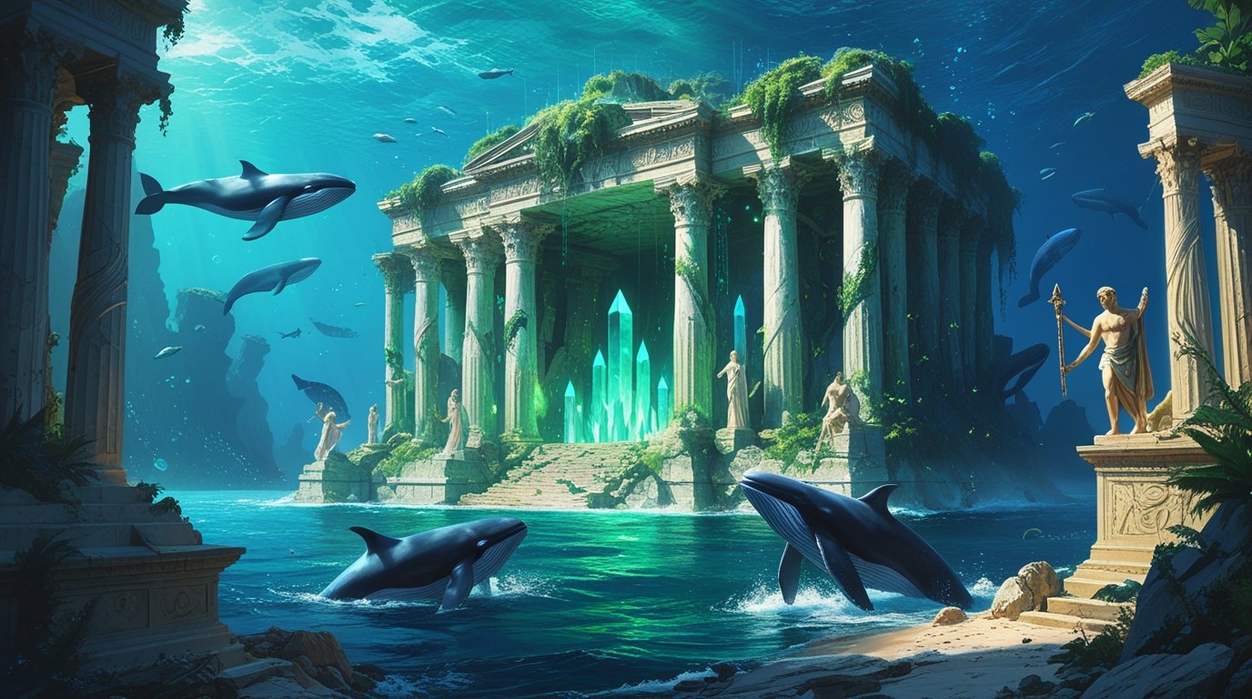 Digital Painting of The Lost City of Atlantis Rising From the Ocean - Image 2