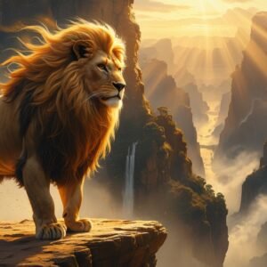 The Golden King of the Ancient Valley Digital Painting
