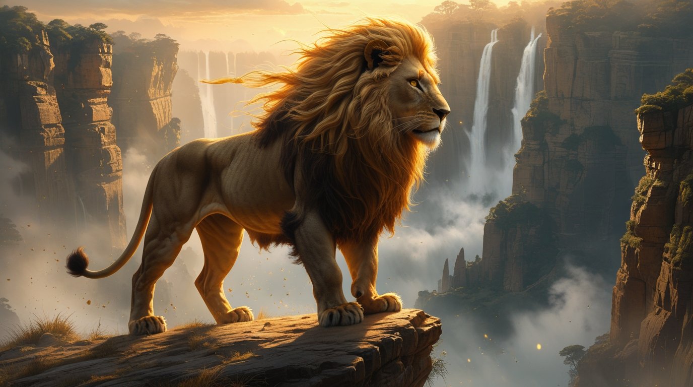 The Golden King of the Ancient Valley Digital Painting - Image 4