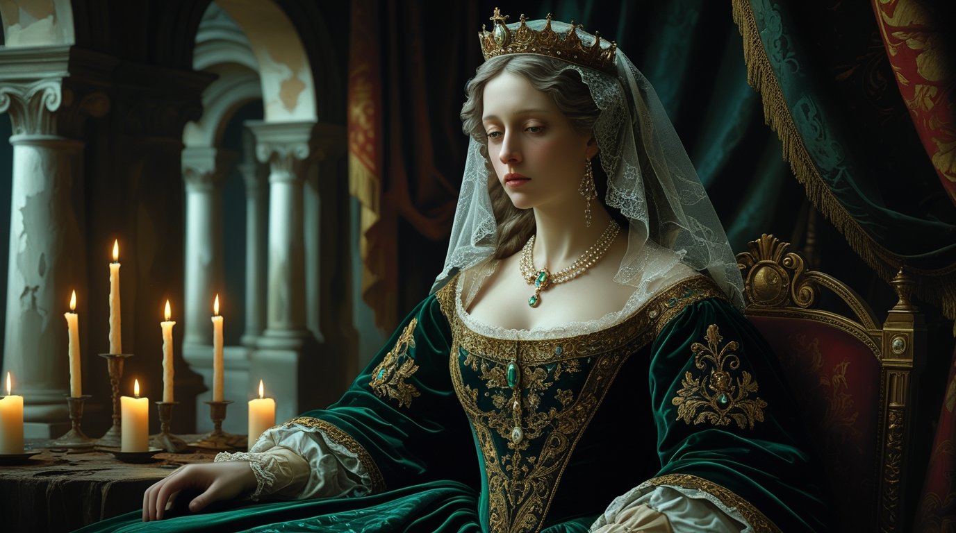 Digital Painting of a Forgotten European Empress from the 1700s