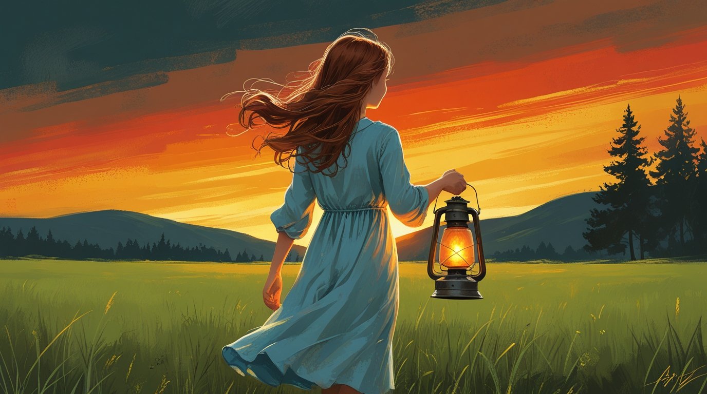 Digital Painting of a Young Girl